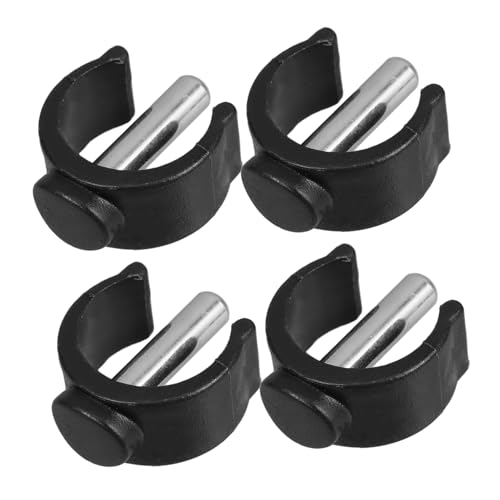 Didiseaon Pcs Commode Chair Replacement Clips Locking Pin for Walking Sticks Mm Tube Fit Black Height Adjustable Anti-Slip Tip