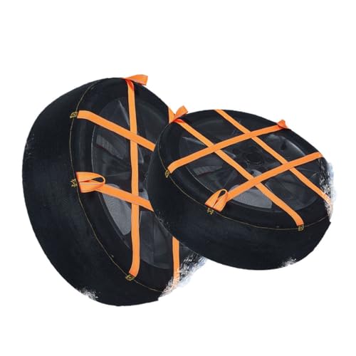 Fabric Snow Chains for Cars and SUVs Socks Provide Reliable Winter Traction as an Alternative to Traditional Metal Chains 2pcs 275/35R22