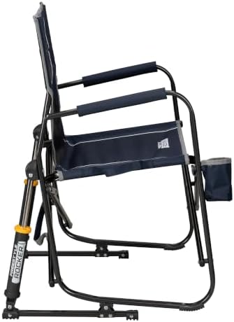 GCI OUTDOOR Freestyle Rocker Camping Chair | Portable Folding Rocking Chair with Solid, Durable Armrests, Drink Holder & Comfortable Backrest — Indigo Blue - thumbnail 5