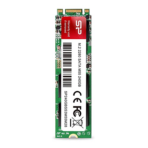 Image of Silicon Power 240 GB SSD M.2 2280, Solid State Drive M55, Synchronous 3NAND Flash and SATA III 6 Gb /s Interface, 535 /410 MB /sec Read /Write