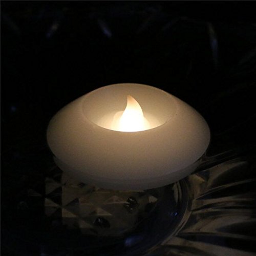 Lacgo 48 Pcs Led Waterproof Floating Novelty Candles Light, Led Battery-Powered Flameless Flicker Candle, Water Activated Candle, For Baby Shower, Wedding, Home, Party Decor(Warm White, 48 Pcs) #TOP3