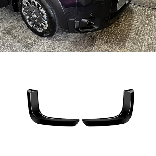 KMONDER 新型 フリード クロススター 専用 パーツ 外装 フロントフォグガーニッシュ フォグアイラインガーニッシュ フロントフォグランプ カバー カスタム アクセサリー 車種専用設計 (ピアノブラック)