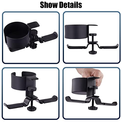 Suporte de mesa Suporte para copos | Porta-copos com suporte para fone de ouvido,Suporte de copo ant