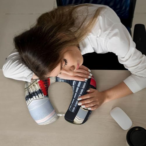 Almohada de espuma viscoelástica para viaje ajustable miniatura 7