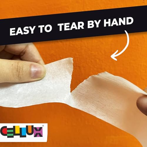 Image of Cellux 2X Ultra Cover Bright Chrome Spray Paint | DIY Quick Drying with Premium Gloss Finish for Metal Wood Wall & Other Surfaces - 400 ML - Pack of 2 with 2 Masking Tape Rolls