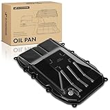 A-Premium Transmission Oil Pan Sump with Drain Plug Compatible with Porsche Cayenne 2011-2018, Panamera 2012-2016 & Volkswagen Touareg 2011-2018 & Audi Q7 2010-2015, Automatic Transmission