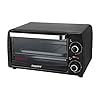 BEPER 90.882 Elektrische oven, weerstand tegen kwarts, 1050 W,12 L, Zwart