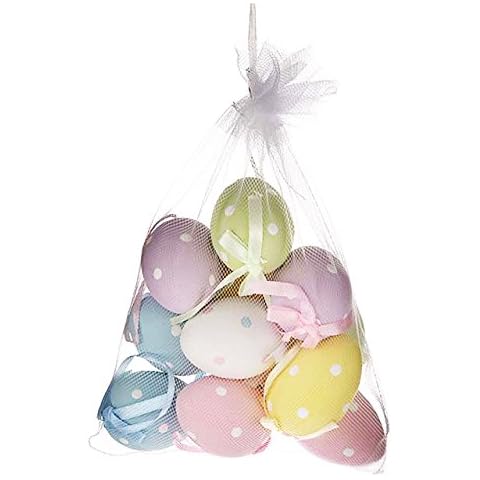 FloristryWarehouse 6cm Pastel Polka Dot Easter Eggs Cover