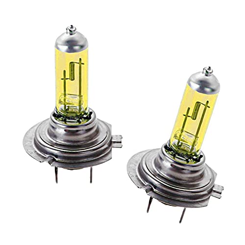 2x Jurmann H7 55W 12V Gelb Yellow Halogen Birne für Scheinwerfer, Fernlicht, Abblendlicht, Nebelscheinwerfer - E-geprüft