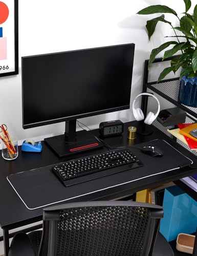 Goliathus Extended Chroma - Tappetino per mouse da gioco morbido ed esteso con illuminazione RGB Chroma (Supporto per cavo, Superficie in tessuto, Bordo trapuntato) Mercurio - Mousepad - Immagine 9