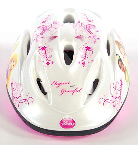 Disney Princess, Casco per Bambine, Bianco, Rosa