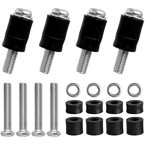 Belleone Wall Mounting Screws Bolts Fit for Samsung TV - M8 x 45mm with 25mm Long Spacers, Solid Screw Bolts Hardware, TV Mounting Bolts Compatible with Samsung 50" 55" 60" 65" 70" 75" 82" TV Cover