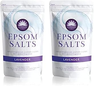 ELYSIUM SPANatural Lavender Epsom Salts 1Kg (Pack of 2)
