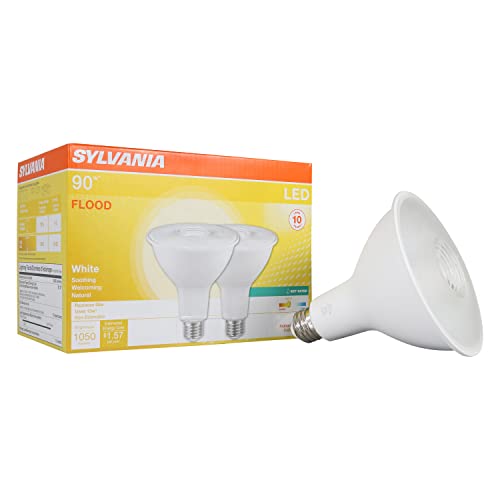 Sylvania LED PAR38 Light Bulb, 90W = 13W, 10 Year, Non-Dimmable, 1050 Lumens, Wet Rated, Energy...