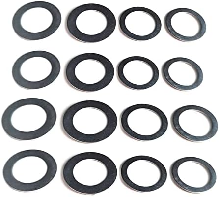 16pcs Saw Blade Bushing Set Saw Blade Adapter Ring, Angle grinder inner aperture conversion gasket，1 Inch to 20 mm, 1 Inch to 5/8 Inch, 7/8 Inch to 5/8 Inch, 20 mmto 5/8 Inch,4 per Model