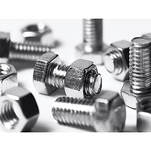 200pcs nuts and bolts 14-20 x 12 34 1 1-12 2 2-12 3 carbon steel hex bolts and nuts assortment kit hardware screws set 7 different sizes