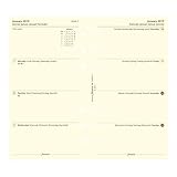 Filofax 2019 Personal/Compact Week to View Refill, Cream Paper, Jan 2019- Dec 2019, 6.75 x 3.75 inches (C68413-19)