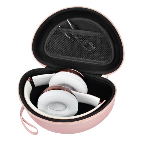 (Rose Gold) - COMECASE Travel Hard Carrying Case for Beats Solo3/Beats Solo2 On-Ear Headphones
