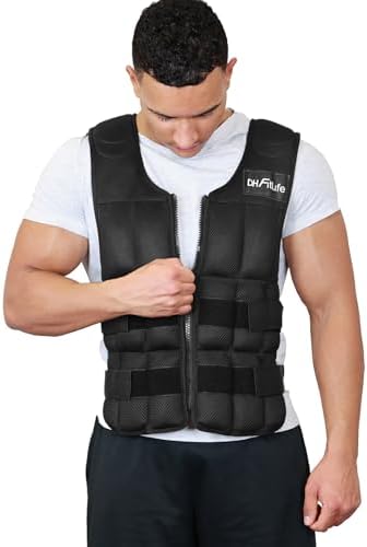 DH FitLife Chaleco Lastrado Ajustable 10/20/30 kg para Musculació...