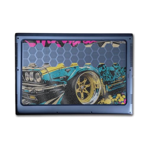 Image of Glossy Glitter Laptop Skin Compatible with Alienware M16 R2 (2024) - Camber - Premium 3M Vinyl Protective Wrap Decal Cover - Easy to Apply | Crafted in The USA by MightySkins