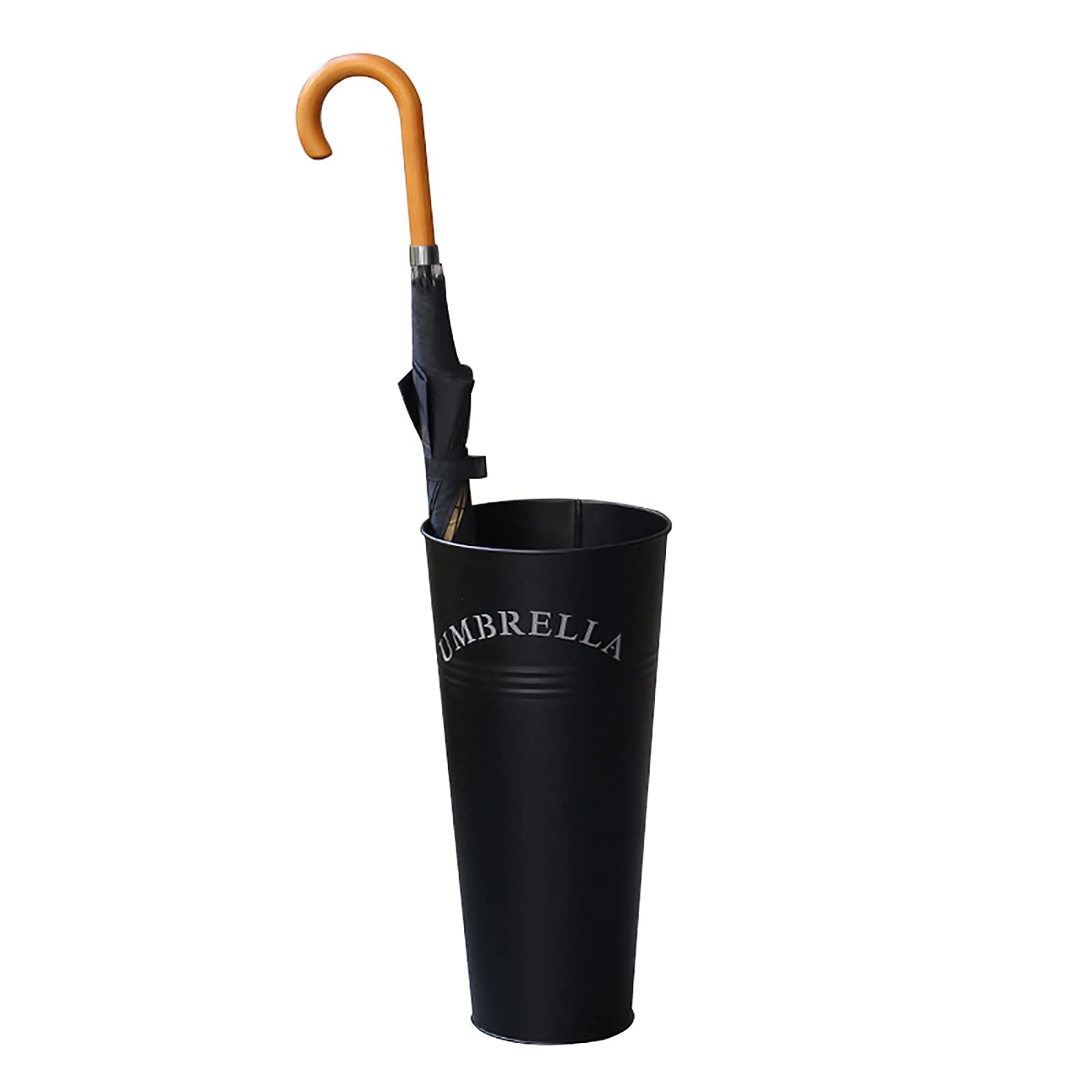 Porte-parapluie rond moderne pour un couloir propre et bureau rangé