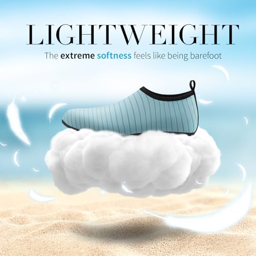 Image of Homitem Water Shoes for Women Men Aqua Socks Swim Beach Pool River Slip-On Barefoot Quick-Dry Vacation Cruise Essentials Accessories for Yoga Kayak Sports