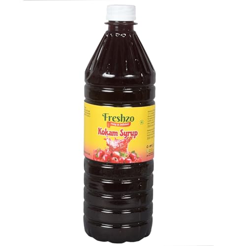 Freshzo Kokum Syrup 700ml I Refreshing & Cooling Drink I perfectly balances flavours with Jeera I Authentic Taste of Konkan Maharashtra