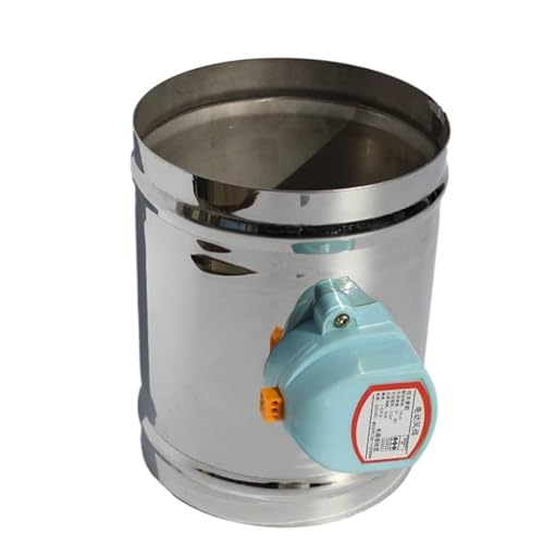 XUCHIL 100mm Stainless Steel Air Damper Valve HVAC Electric Air Duct Motorized Damper For 4" ventilation Pipe Valve 220V