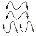 TRQ O2 Oxygen Sensor Kit 4 Piece Set Upstream & Downstream Compatible with Chevy GMC Hummer