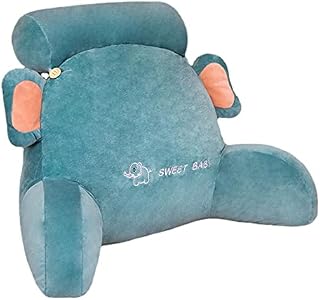 Caneem Bed Rest Reading Pillow, Multifunctional Backrest Lounge Cushion Cuddle Gaming Pillow With Arm Rests And Neck Roll For Reading Watching Books Gaming TV In Bed, Floor Or Sofa