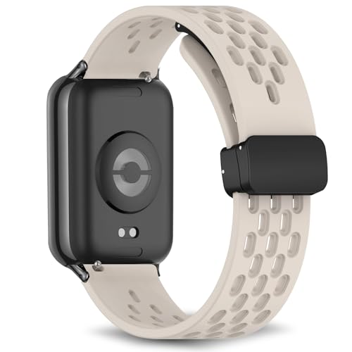 [RoSoki] �o���h Xiaomi Smart Band 9 Pro/Xiaomi Mi Band 9 Pro �Ή� �o���h �V���R���� �}�O�l�b�g�t�� �X�|�[�c�o���h �X�g���b�v �ւ��o���h �����x���g �_�炩�� �ʋC�� �o���h Xiaomi Sma
