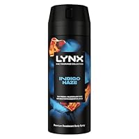 Lynx Fine Fragrance Collection Indigo Haze Premium Body Spray men's deodorant infused with a lavender, molten sugar & mint scent for 72 hours of freshness 150 ml