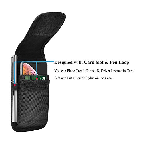 Njjex Cell Phone Holster for iPhone 13 14 15 16 17 Pro Max 12 11 XR Samsung Galaxy S25 S24 Ultra S23+ S22 S21 S20 Note 20 A14 A15 A35 A16 A36 5G A17 Belt Clip Holster Phone Pouch Holder Carrying Case
