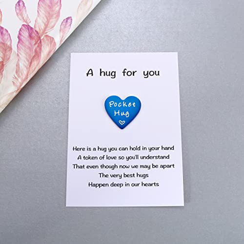 Mixjoy Cute Little Heart Pocket Hug Token & Card Keepsake Thinking Of You Miss You Gifts For Family Friends Live Away, Cheer Up Comfort Sympathy Deployment #TOP5
