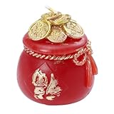 ARTSEWPLY Festliche Rote Kerze mit Kreativem Glückswunsch design Stabilem...