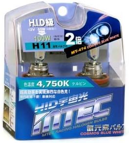 MTEC Cosmos Blue H11 Headlight Bulbs