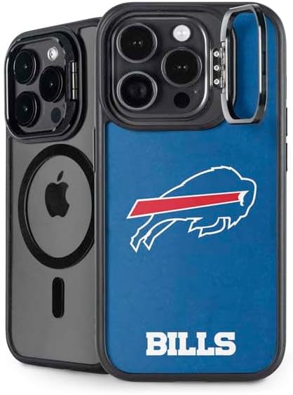Skinit Kickstand Phone Case Compatible with iPhone 14 Pro - Officially Licensed NFL Buffalo Bills Distressed Design