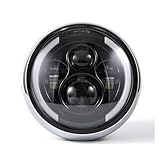 Phare Moto Feux Phare Moto Universel À LED 7,5 Pouces avec Boîtier DRL pour Motos pour Cafe pour Racer pour Hornet 600 CB400 CB1000SF Moto Phare