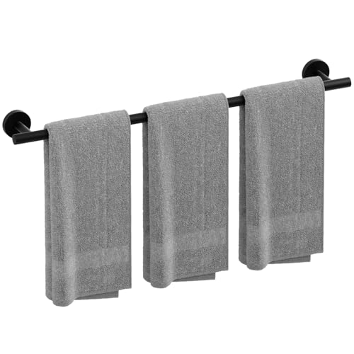 Matte Black Towel Bar, 30 Inch Towel Rack for Bathroom