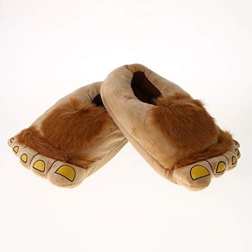 NEWMIND Furry Adventure Chinelos Chinelo Sapatos de Pelúcia Novidade Unisex Costume