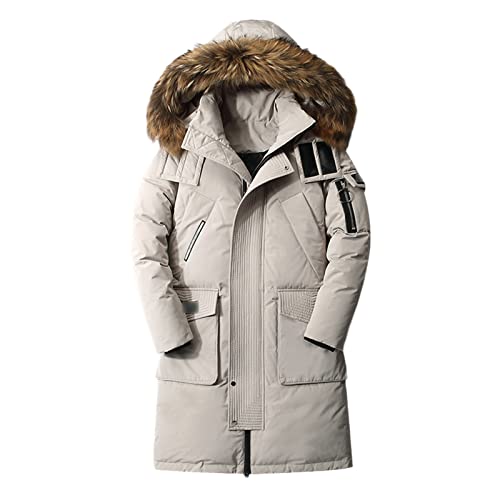 Manteau long en duvet de canard doudoune homme chaude hiver Nyys896white
