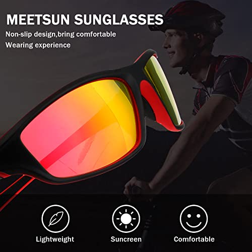 Toodoo 4 Pairs Men Polarized Sunglasses With Uv Protection Driving Glasses Sports For Sport Outdoor Activities thumb #2