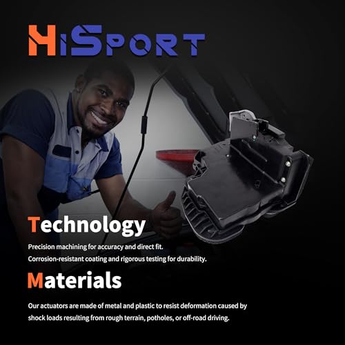 Image of HiSport 13516685 Door Latch Lock Actuator Front Right Passenger Side - Compatible with Buick Enclave Cadillac CT6 ESV XT5 XT6 XTS Chevy Cruze Impala Tahoe Traverse GMC Acadia Yukon XL 2013-2022