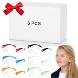 Patelai 6 Pcs Kids Safety Glasses Bulk Eye Protection Goggles Scratch Resistant...