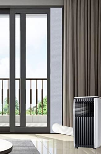 Sliding Door Air Conditioner Vent Kit,Universal Balcony Sliding Door Seal for Portable A/C,Compatible with Height 78inch and 98inch Sliding Door,Suitable for All Single Duct Portable Air Conditioner