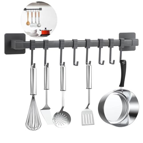 Ylinwtech Selbstklebende hakenleiste,Küchen hakenleiste ohne bohren,Wandmontage küchenleiste,Für...