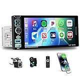 CarPlay filaire, Android Auto et Mirror Link------ Le récepteur autoradio CarPlay est compatible avec CarPlay filaire et Android Auto. Connectez votre téléphone via un câble USB. Cela vous permet d'utiliser les fonctionnalités de votre téléphone, telles que la musique en ligne, la navigation GPS, les appels Siri, etc.