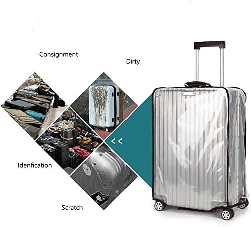 Luggage Protector Suitcase Cover Pvc Waterproof Travel Suitcase Fits Most St 22'' To 30'' Luggage Perfect For Travel (Transparent, L(Fit 24Inch Luggage)) #TOP5