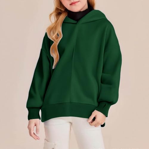 Oversized Hoodies for Girls Long Sleeve Thumb Hole Sweatshirts Thin Fleece Lined Hooded Pullover Tops Fall Clothes3