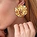 Gold Flower Earrings for Women Spring Floral Earrings Big Flower Stud Earring Statement Jewelry Spring Fashion Dresses for Women 2025